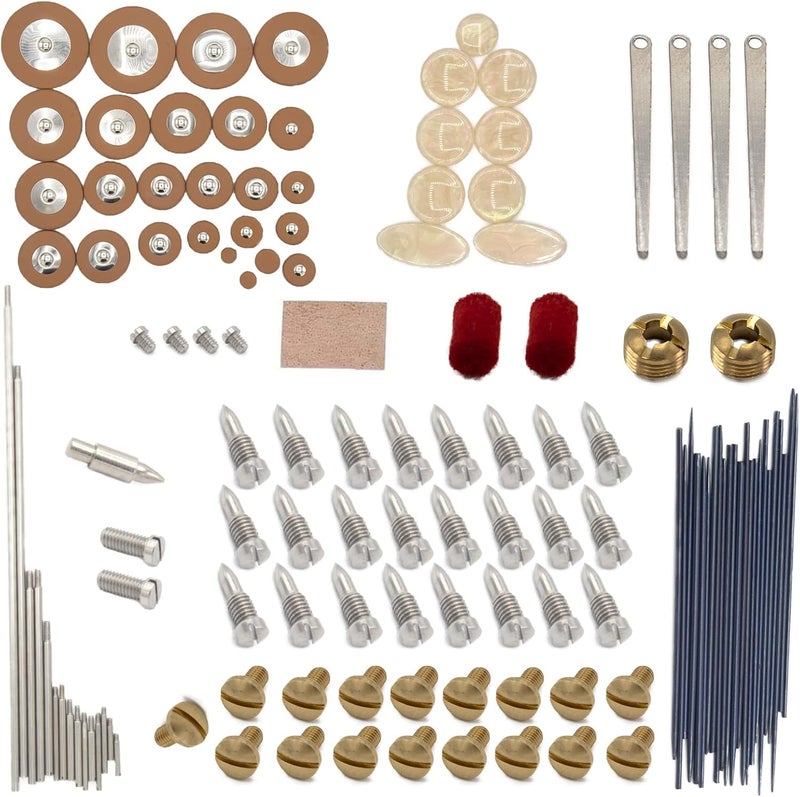 Cheerock Alto Sax Repair Kit Alto Saxophone Repair Parts including Screws Sound Hole Pad Spring Needles Rollers DIY Tools - Image 1